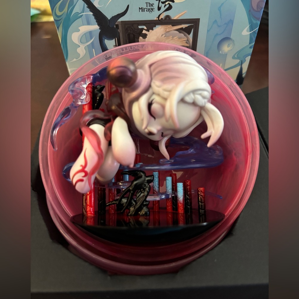 Popmart SKULLPANDA The Mirage Series Figures The Pan Flute 气悠沉 opened with box